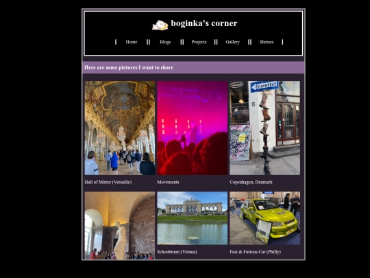 blogs/gallery screenshot