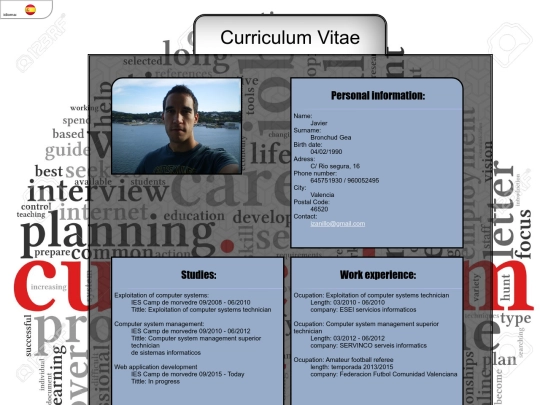 curriculum/ingles screenshot