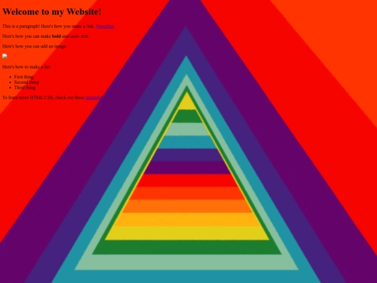 links screenshot