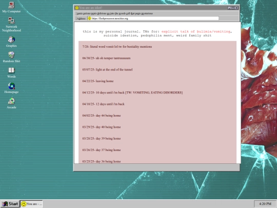 journal screenshot