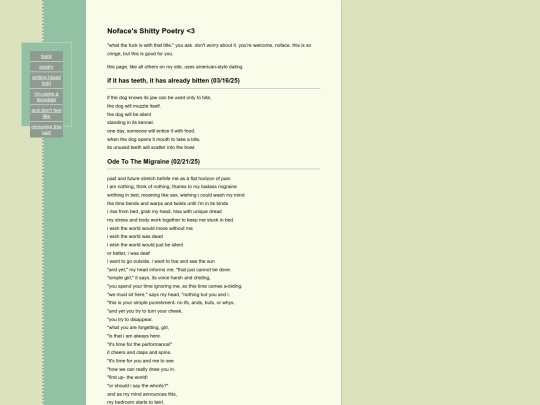 writing screenshot