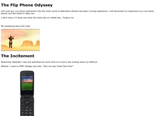 FlipPhoneOdyssey screenshot