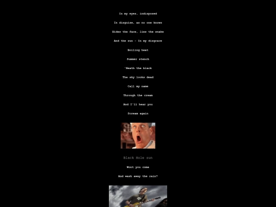 Soundgarden/lyrics-sun screenshot