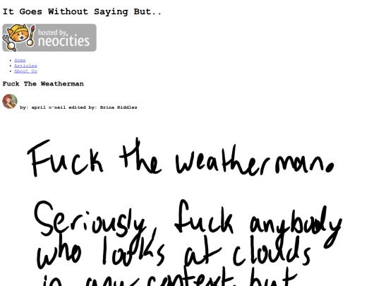 fuck_the_weatherman screenshot