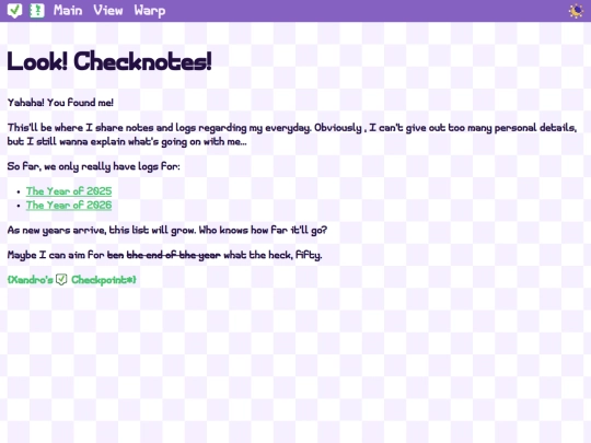 notes screenshot