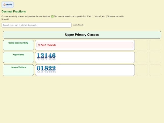 Decimal Fractions screenshot