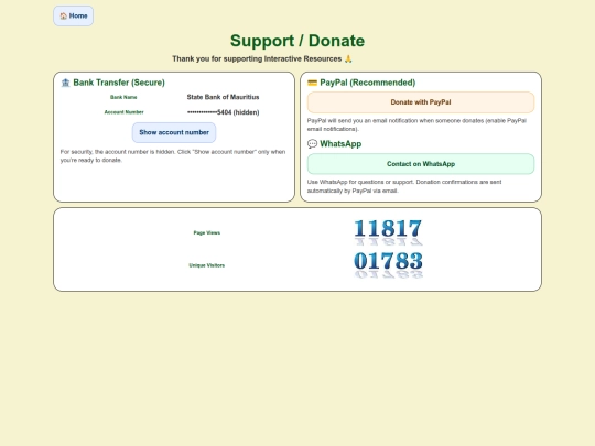 Donate screenshot