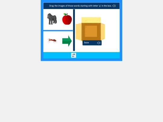 English/Letters/words starting with letter a/Part 1 screenshot