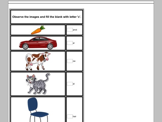 English/Letters/words starting with letter c/Letter_c_Part1 screenshot