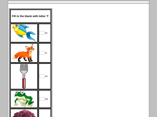 English/Letters/words starting with letter f/letter_f screenshot