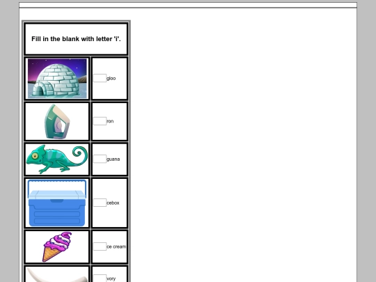 English/Letters/words starting with letter i/letter_i screenshot