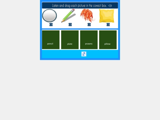 English/Letters/words starting with letter p/Part 1 screenshot