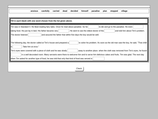English/Miscellaneous_Activity/Close_Test/part_1 screenshot