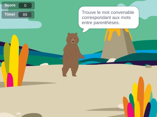 French/activités_diverses/Remplissez l'espace vide dans chaque phrase partie 1. screenshot