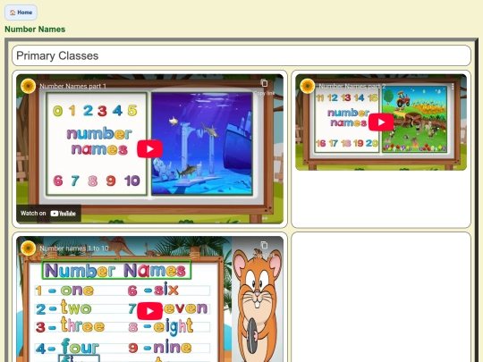 Maths_WebPages/Number_Names screenshot