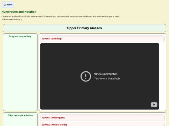 Numeration and Notation screenshot