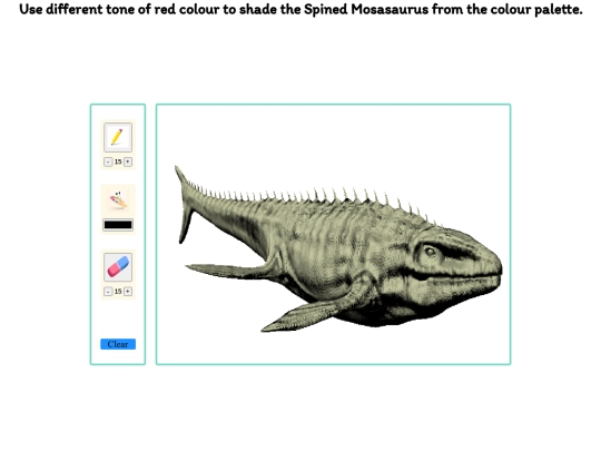The Arts/Drawing_and_painting/Spined Mosasaurus screenshot