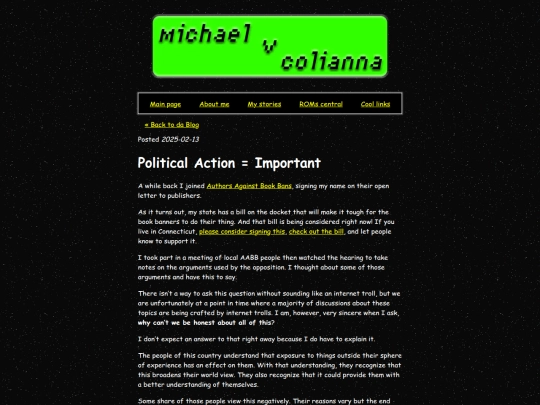 blog/political-action-is-important screenshot