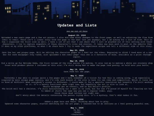 updates screenshot