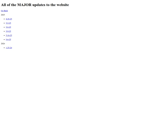 History screenshot