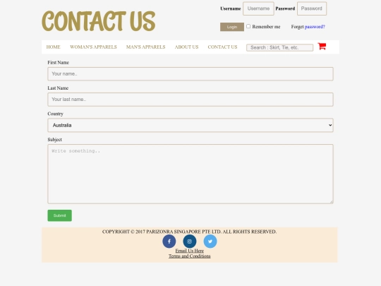 contactus screenshot