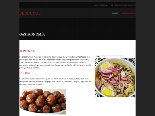 act26/pages/gastronomia screenshot