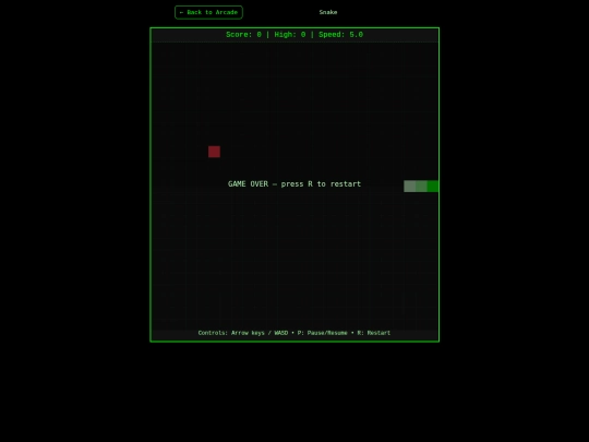 snake screenshot