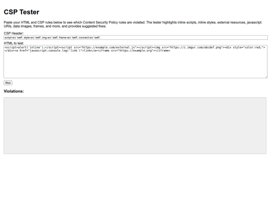 csptester screenshot