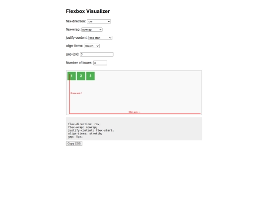 flexbox screenshot