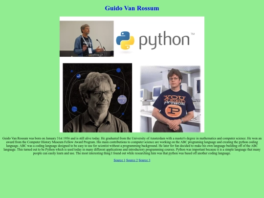 GuidoVanRossum screenshot