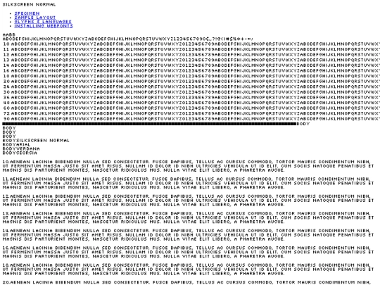 font/slkscr-demo screenshot