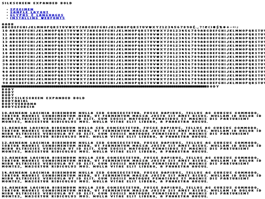 font/slkscreb-demo screenshot