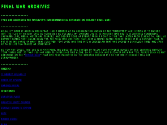 index screenshot