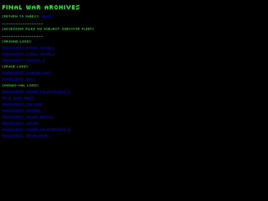 select/factions/files_survivors screenshot