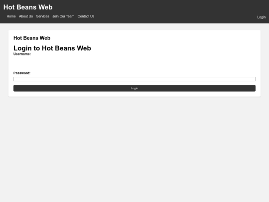 Login screenshot