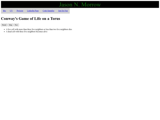 conways screenshot