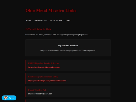 links screenshot