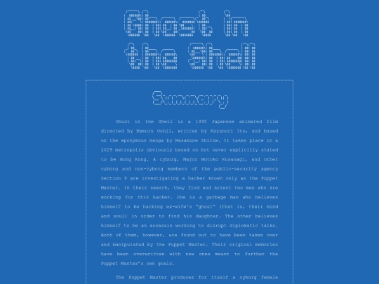 works/ghostintheshell screenshot