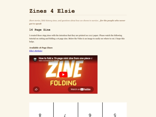 pages/16pagezine screenshot