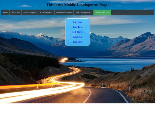 mobileWebDev screenshot