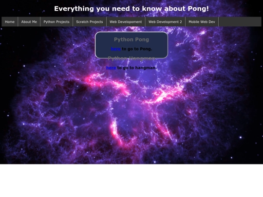 pythonPong screenshot