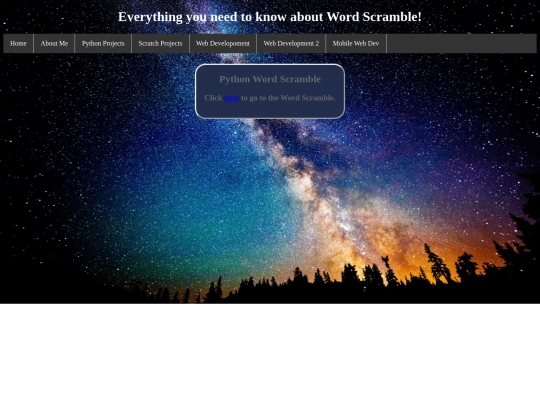 pythonWordScramble screenshot