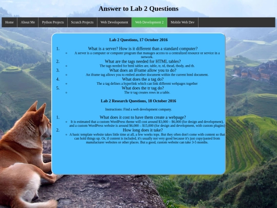 webDevLab2 screenshot
