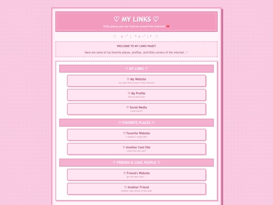 linkspage screenshot