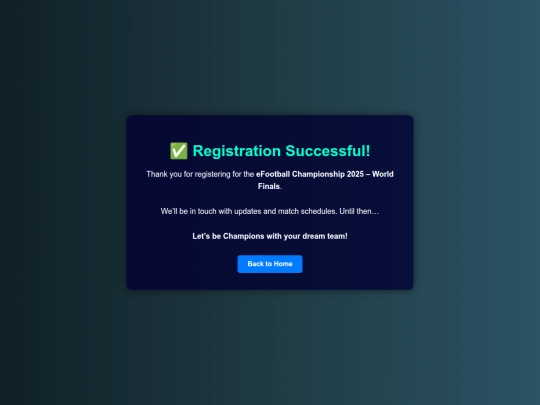 efootball tournament/final screenshot