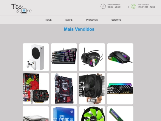 produtos screenshot