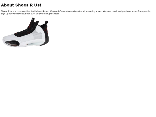 shoe screenshot
