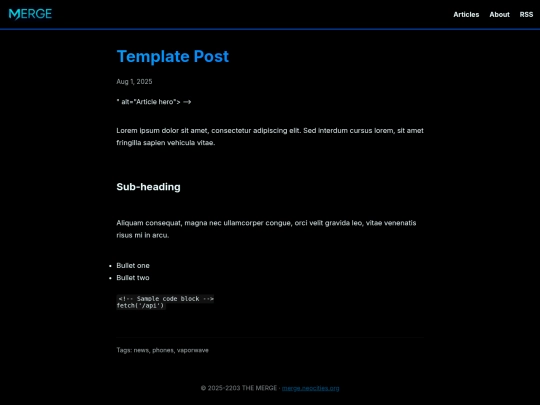 posts/template screenshot