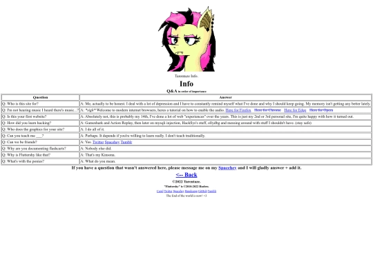 info screenshot