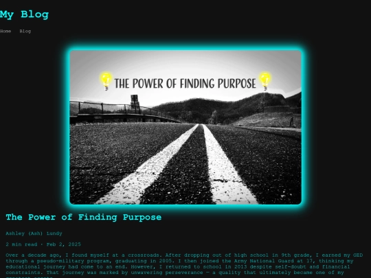 blog screenshot